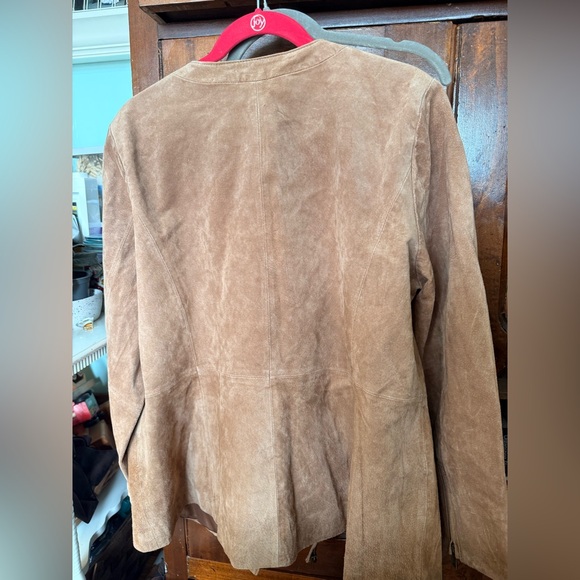 vintage Dennis Basso genuine leather suede Motorcycle jacket XL - Picture 9 of 11